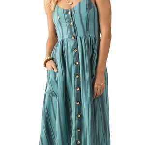 Rip Curl My Tide Stripe Midi Dress